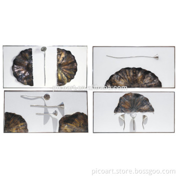 Modern new metal wall art antique finished art sculpture hang on wall